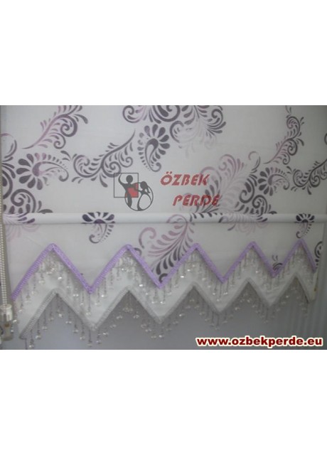 Lila Varak Tül Stor Perde 100x200